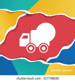 logistics truck icon