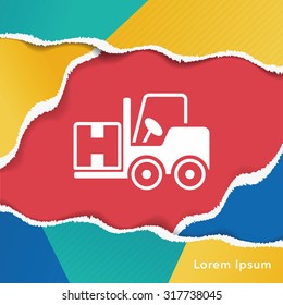 logistics truck icon