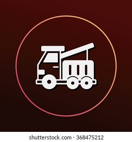 logistics truck icon