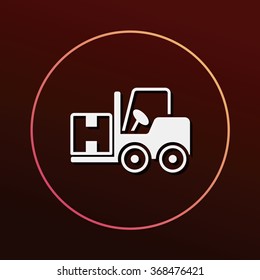 logistics truck icon