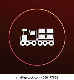 logistics truck icon