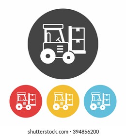 logistics truck icon