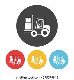 logistics truck icon