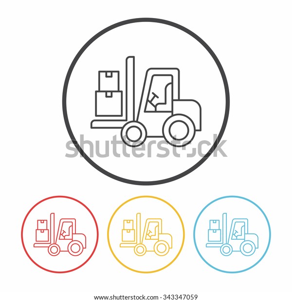 logistics truck line\
icon