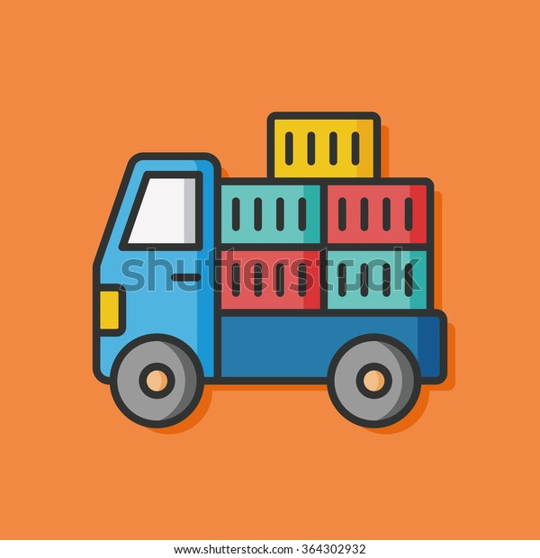 logistics truck vector\
icon