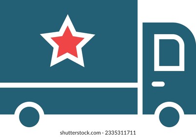 Logistics Vector Glyph Two Color Icon For Personal And Commercial Use.
