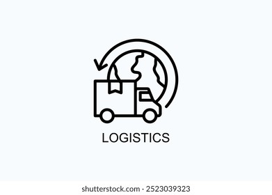 Logistics Vector Icon Or Logo Illustration
