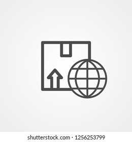Logistics vector icon sign symbol