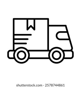 Logistics Vector Line Icon Design
