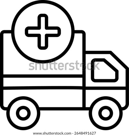 Logistics Vector Line Icon Design