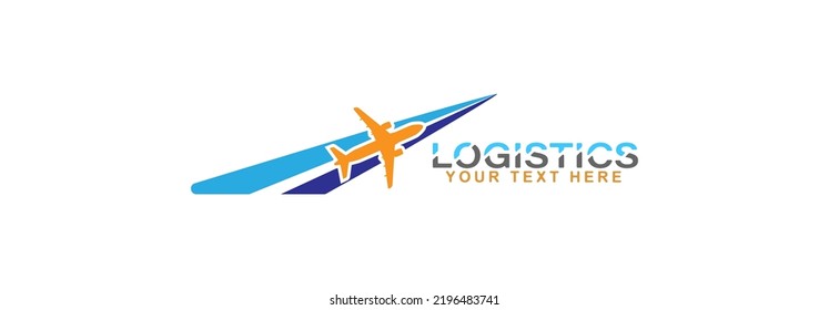 Logistics. Vector template for company logo, business and thematic design. Flat style