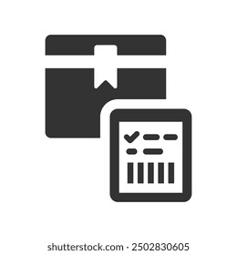 Logistics waybill icon, Vector Graphics