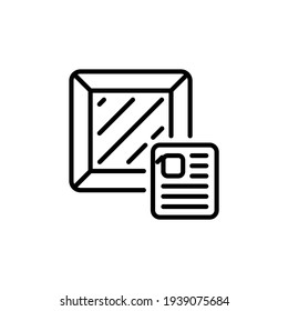 logistics waybill icon in vector. Logotype