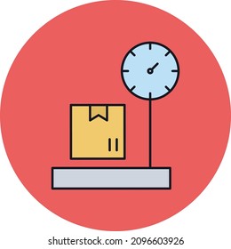 Logistics weigh Vector icon which is suitable for commercial work

