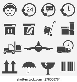 Logistics,delivery icons set