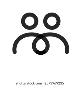 Logo of 2 people with blank background