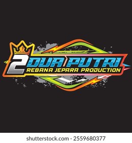 Logo 2 putri editable racing