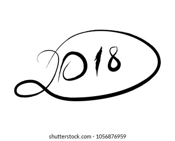 logo 2018 vector illustration