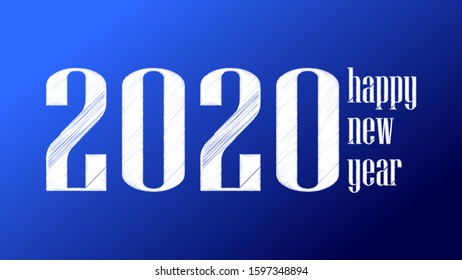 Logo 2020 Blue Colorful - 2020 Happy New Year - Happy New Year 2020