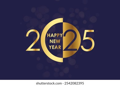 a logo 2025 for the new year in gold letters.