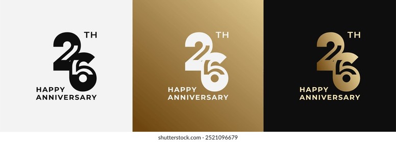 Logotipo 26, 26 años de aniversario, Plantilla de diseño creativo para la celebración, saludo, cumpleaños e invitación. Archivo editable