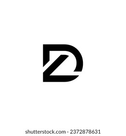 Logo 2D initial 2D vektor illustration brand concept