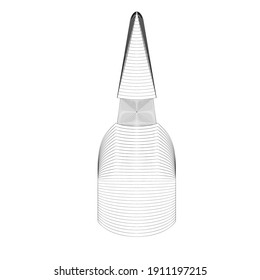 Logo 3D Glue Bottle Icon