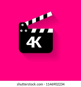 Logo 4K . Vector illustration 
