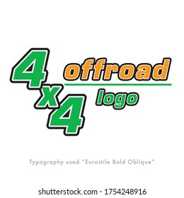 logo 4x4 offroad, for ideal for auto parts, spare parts, car dealers stores, car wash too