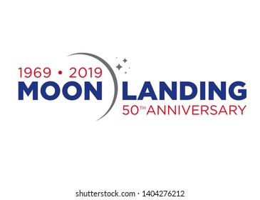 Logo for the 50th anniversary of the moon landing