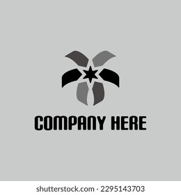 Logo 6 arrows in the middle of which there is a star shape. Suitable for various kinds of businesses, especially in the field of digital technology.