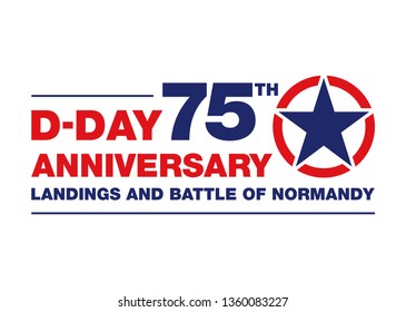 Logo zum 75. Jahrestag des D-DAY 1944 in der Normandie