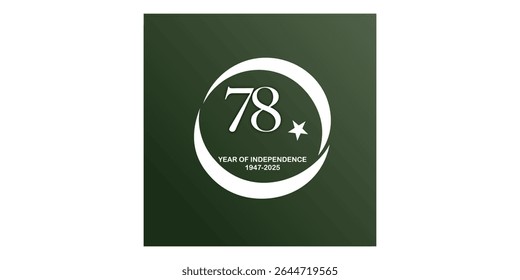 Logo for 78th independence of pakistan