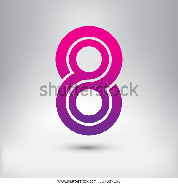 ロゴ8デザイン 8番目のロゴ ロゴタイプベクター画像テンプレート