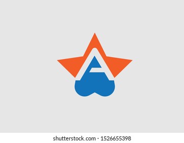 a logo, a, a ster logo ,company logo,a love logo