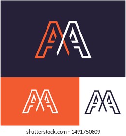Logo AA, A design template. Logo modern for your business