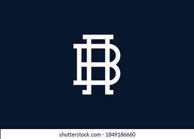 Logo AB BA alphabet letter design and template. Initial based minimal flat monogram icon vector