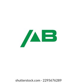 logo AB icon technology design illustration vector