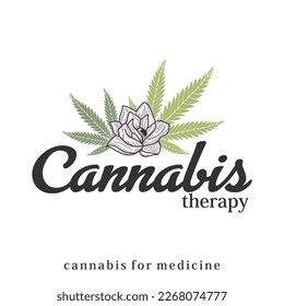 logo about cannabis for therapy