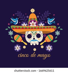 logo about cinco de mayo with ornament that gives a more attractive impression