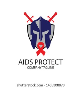 logo about daring to fight AIDS