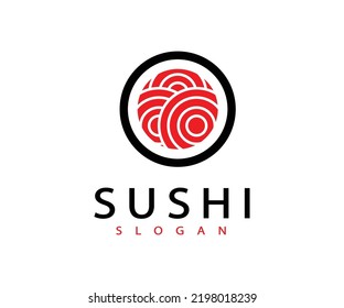 Logo About Food Japan Namely Sushi Stock Vector (Royalty Free ...