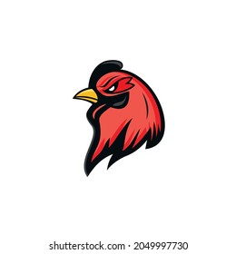 Logo about the head of a rooster, can be printed on various media, because it is made with high resolution 