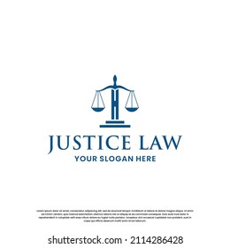 logo about justice lawyer. law logo design inspiration