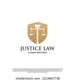 logo about justice lawyer. law logo design inspiration