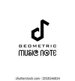Logo sobre nota musical y letra geométrica d con contorno negro negrita.
EPS10, Vector.
