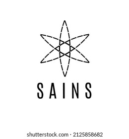 logo about science, abstract design on white background