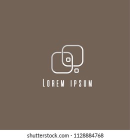 logo abstrack lorem ipsum vector