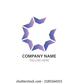logo abstract art, vector, graphic. geometric shape.