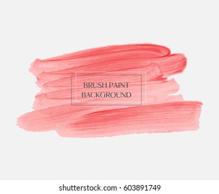 Logo abstract background brush paint acrylic texture design poster illustration vector. Perfect watercolor design for headline, logo and sale banner. 